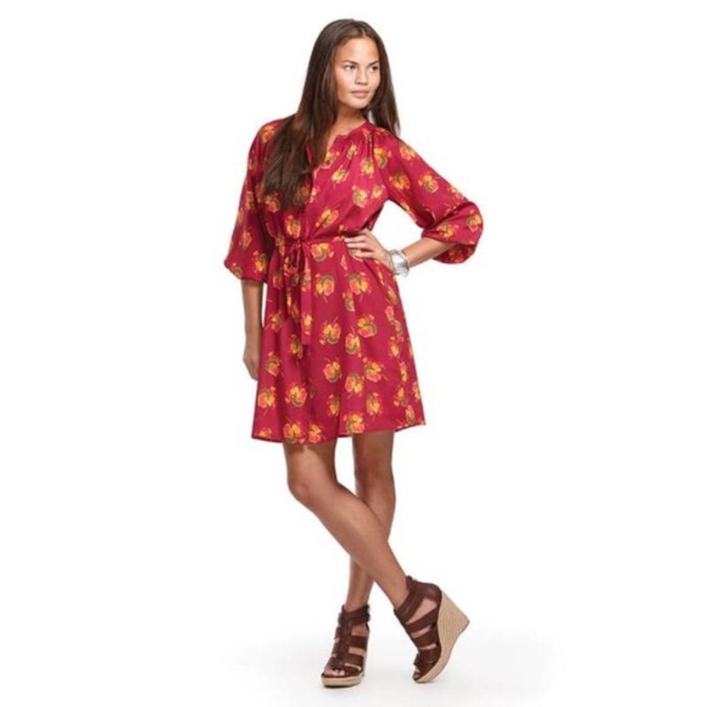 Tucker for Target floral shirt dress, Sz S